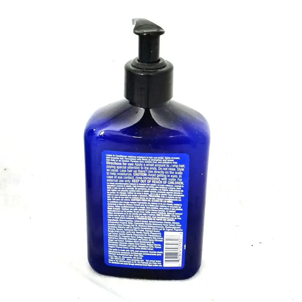 Latitude by Great Clips Solutions Men Leave in Conditioner Biotin 12 oz. NEW